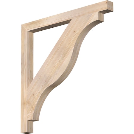 Ekena Millwork Funston Block Smooth Bracket, Douglas Fir, 3 1/2"W x 44"D x 44"H BKT04X44X44FST05SDF